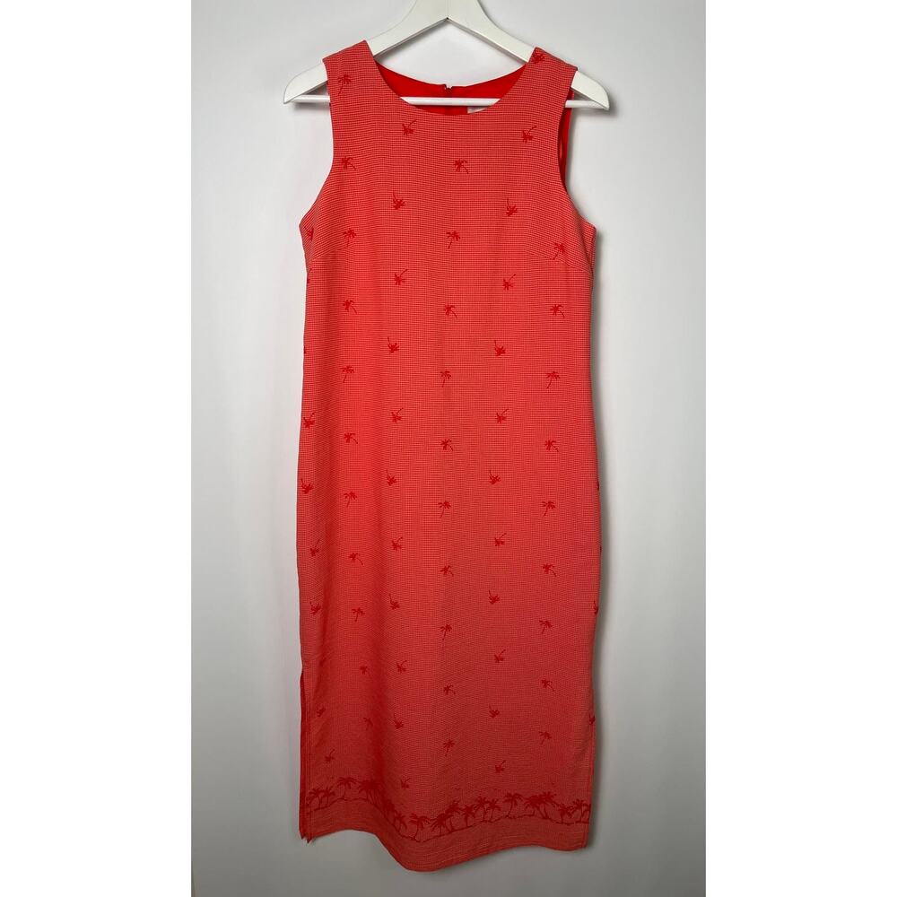 Vtg. Koret Tropical Print Sleeveless Maxi 8P